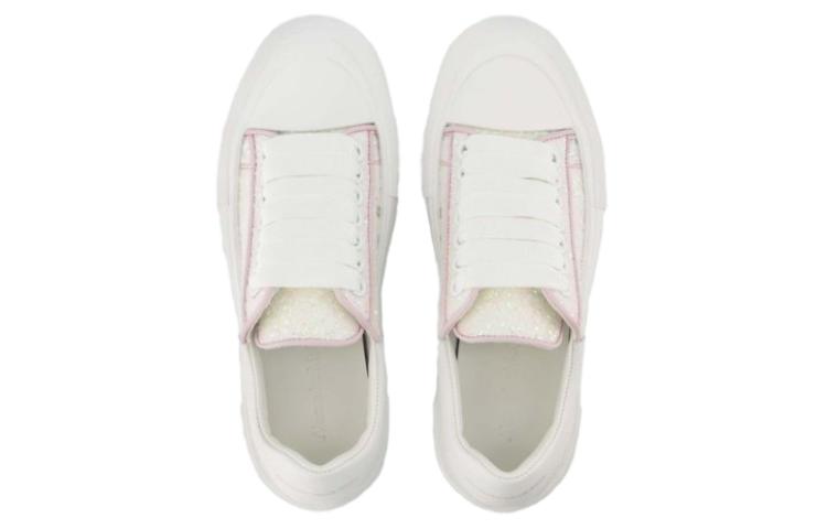 Details for (W) Alexander McQueen Deck ''Wit Roze'' 702048W4JFB5823