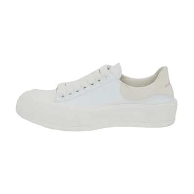 (W) Alexander McQueen Deck Lace-Up Plimsoll 2021 'White'