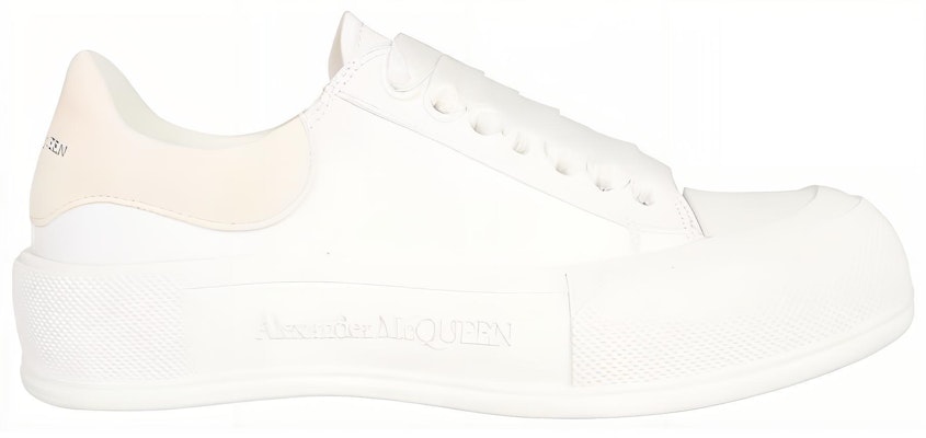 (Women) Alexander McQueen Deck Lace-Up Plimsoll 2022 'White' 697120-W4MV7-9000 Order (Women) Alexander McQueen Deck Lace-Up Plimsoll 2022 'White' 697120-W4MV7-9000