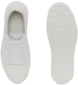 (W) Alexander McQueen Deck Lace-Up Plimsoll 2021 'Blanco' 654593-W4PQ1-9000 Lookbook (W) Alexander McQueen Deck Lace-Up Plimsoll 2021 'Blanco' 654593-W4PQ1-9000