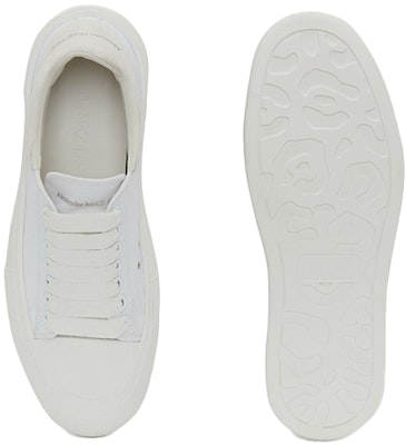 (W) Alexander McQueen Deck Lace-Up Plimsoll 2021 'Blanco' 654593-W4PQ1-9000 Lookbook (W) Alexander McQueen Deck Lace-Up Plimsoll 2021 'Blanco' 654593-W4PQ1-9000