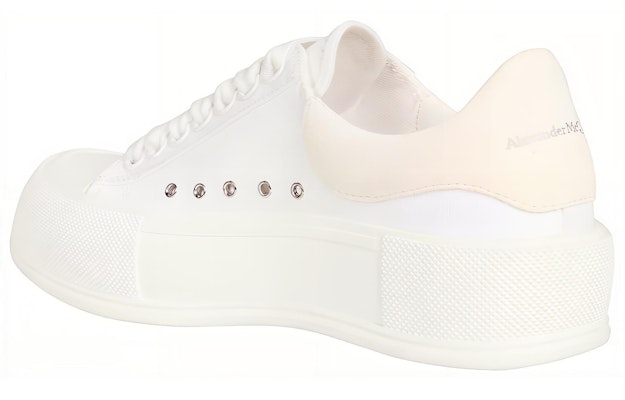 (Women) Alexander McQueen Deck Lace-Up Plimsoll 2022 'White' 697120-W4MV7-9000 Shop (Women) Alexander McQueen Deck Lace-Up Plimsoll 2022 'White' 697120-W4MV7-9000