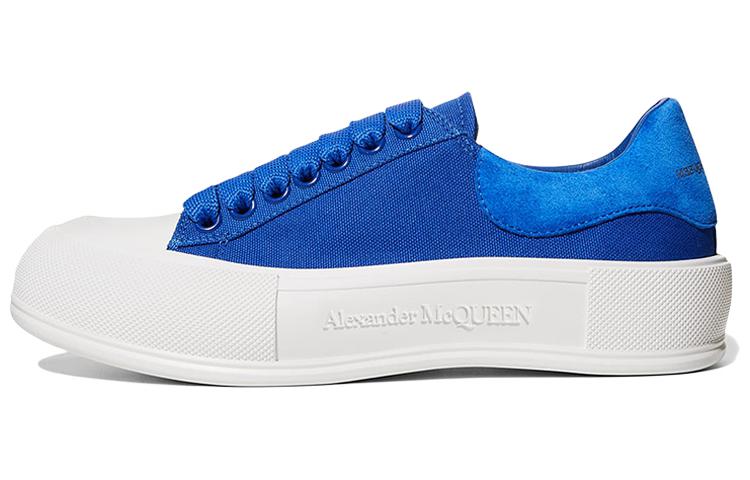 (Women) Alexander McQueen Deck Lace-Up Plimsoll 'Blue' 654593-W4MV7-4442