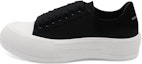 Buy (Women) Alexander McQueen Deck Lace-Up Plimsoll 'Black' 654593-W4MV7-1070