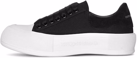 (Women) Alexander McQueen Deck Lace-Up Plimsoll 'Black' 654593-W4PQ1-1070 (Women) Alexander McQueen Deck Lace-Up Plimsoll 'Black' 654593-W4PQ1-1070