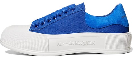 (Women) Alexander McQueen Deck Lace-Up Plimsoll 'Blue' 654593-W4MV7-4442 (Women) Alexander McQueen Deck Lace-Up Plimsoll 'Blue' 654593-W4MV7-4442