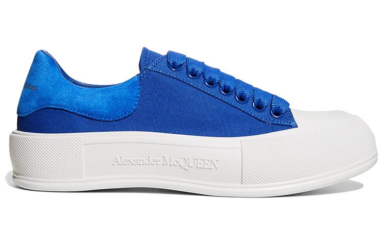 Order (Women) Alexander McQueen Deck Lace-Up Plimsoll 'Blue' 654593-W4MV7-4442