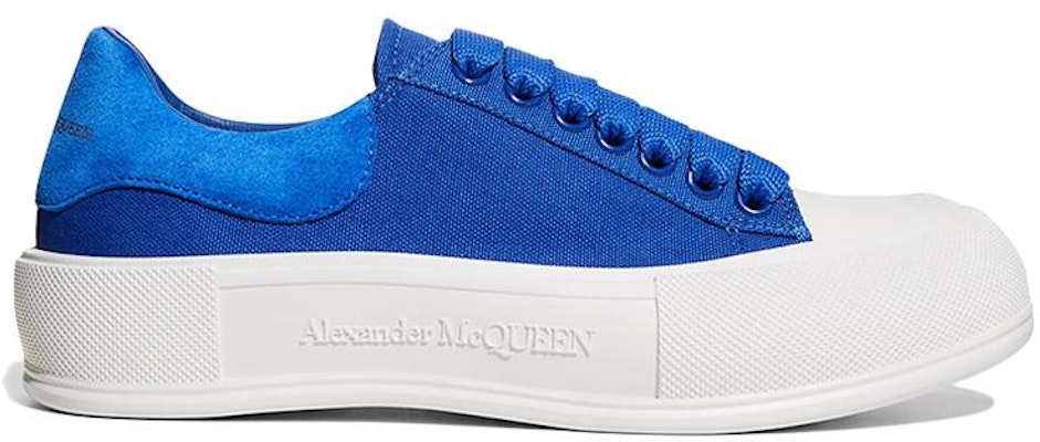 (Women) Alexander McQueen Deck Lace-Up Plimsoll 'Blue' 654593-W4MV7-4442 Order (Women) Alexander McQueen Deck Lace-Up Plimsoll 'Blue' 654593-W4MV7-4442
