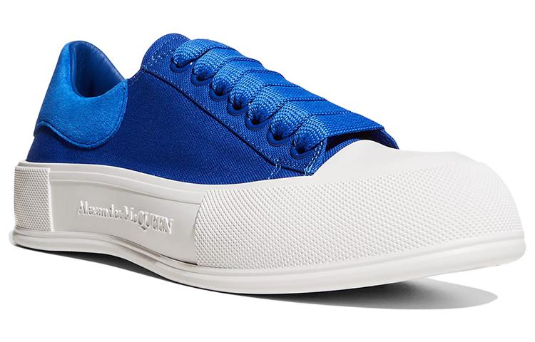 Lookbook (Women) Alexander McQueen Deck Lace-Up Plimsoll 'Blue' 654593-W4MV7-4442