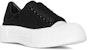 (W) Alexander McQueen Deck Lace-Up Plimsoll 'Hitam' 654593-W4PQ1-1070