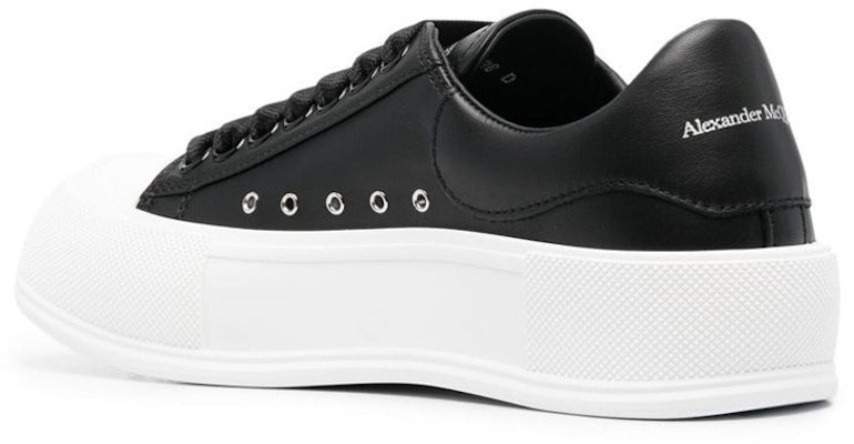 (W) Alexander McQueen Deck Lace-Up Plimsoll 'Hitam Putih' 697121-WIAB6-1070 Lookbook (W) Alexander McQueen Deck Lace-Up Plimsoll 'Hitam Putih' 697121-WIAB6-1070