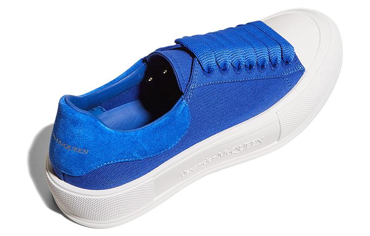 Shop (Women) Alexander McQueen Deck Lace-Up Plimsoll 'Blue' 654593-W4MV7-4442