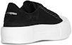 Shop (W) Alexander McQueen Deck Lace-Up Plimsoll 'Hitam' 654593-W4PQ1-1070