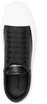 (W) Alexander McQueen Deck Lace-Up Plimsoll 'Hitam Putih' 697121-WIAB6-1070 Shop (W) Alexander McQueen Deck Lace-Up Plimsoll 'Hitam Putih' 697121-WIAB6-1070