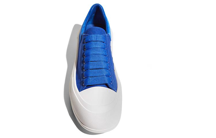 Purchase (Women) Alexander McQueen Deck Lace-Up Plimsoll 'Blue' 654593-W4MV7-4442