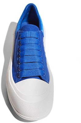(Women) Alexander McQueen Deck Lace-Up Plimsoll 'Blue' 654593-W4MV7-4442 Purchase (Women) Alexander McQueen Deck Lace-Up Plimsoll 'Blue' 654593-W4MV7-4442