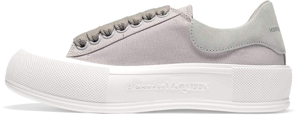 (Women) Alexander McQueen Deck Lace-Up Plimsoll 'Grey' 654593-W4MV7-1359 Buy (Women) Alexander McQueen Deck Lace-Up Plimsoll 'Grey' 654593-W4MV7-1359