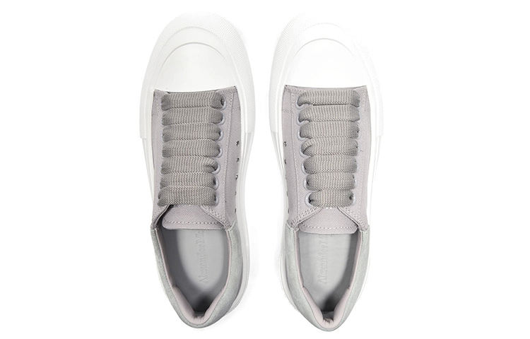 Lookbook (W) Alexander McQueen Deck Lace-Up Plimsoll 'Gris' 654593-W4MV7-1359