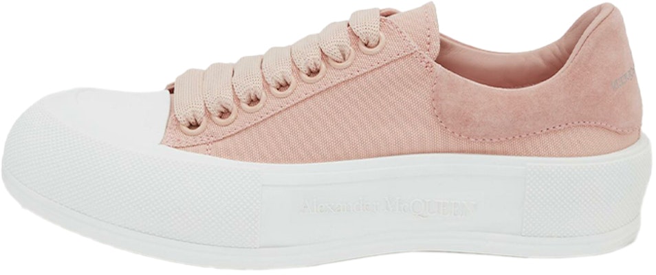 (Women) Alexander McQueen Deck Lace-Up Plimsoll 'Magnolia' 654593-W4PQ1-9297 Buy (Women) Alexander McQueen Deck Lace-Up Plimsoll 'Magnolia' 654593-W4PQ1-9297