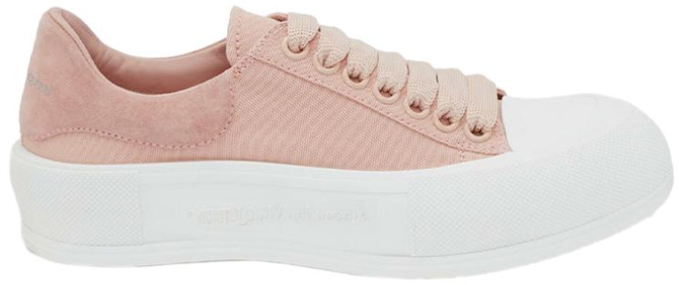 (Women) Alexander McQueen Deck Lace-Up Plimsoll 'Magnolia' 654593-W4PQ1-9297 Order (Women) Alexander McQueen Deck Lace-Up Plimsoll 'Magnolia' 654593-W4PQ1-9297