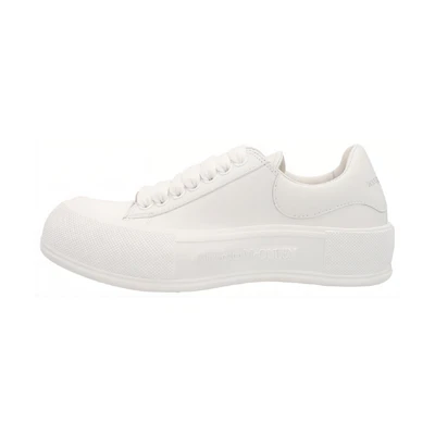 (W) Alexander McQueen Deck Lace-Up Plimsoll 'Optic White'