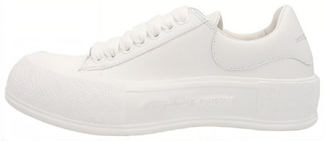 (Women) Alexander McQueen Deck Lace-Up Plimsoll 'Optic White' 697121-WIAB6-9065 (Women) Alexander McQueen Deck Lace-Up Plimsoll 'Optic White' 697121-WIAB6-9065
