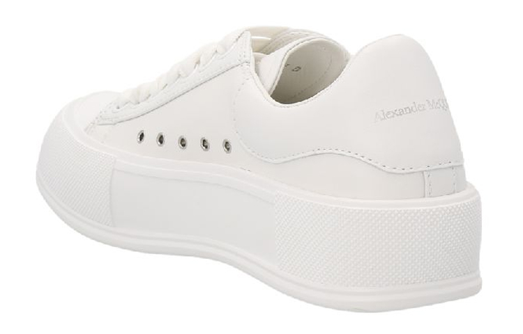 Order (W) Alexander McQueen Deck Lace-Up Plimsoll 'Optic White' Putih 697121-WIAB6-9065