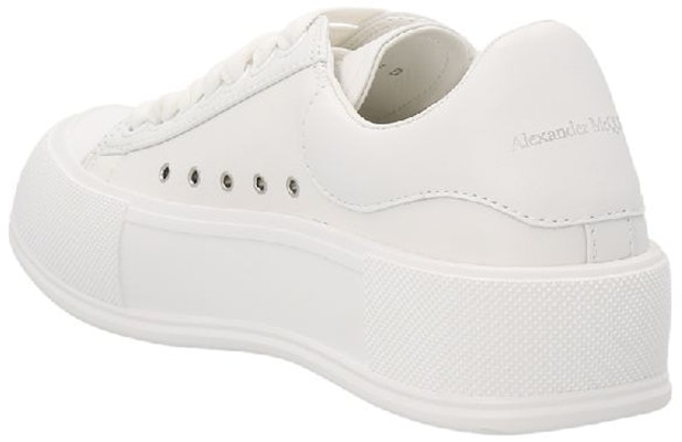 (Women) Alexander McQueen Deck Lace-Up Plimsoll 'Optic White' 697121-WIAB6-9065 Order (Women) Alexander McQueen Deck Lace-Up Plimsoll 'Optic White' 697121-WIAB6-9065