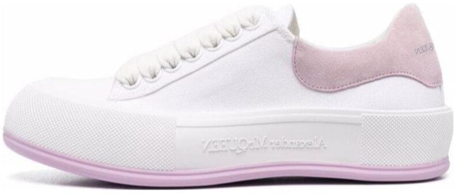 (Women) Alexander McQueen Deck Lace Plimsoll 'White Lilac' 654593W4MV79490 Buy (Women) Alexander McQueen Deck Lace Plimsoll 'White Lilac' 654593W4MV79490