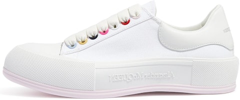 (Women) Alexander McQueen Deck Lace Plimsoll 'White Multi' 654593W4MVR9548 (Women) Alexander McQueen Deck Lace Plimsoll 'White Multi' 654593W4MVR9548