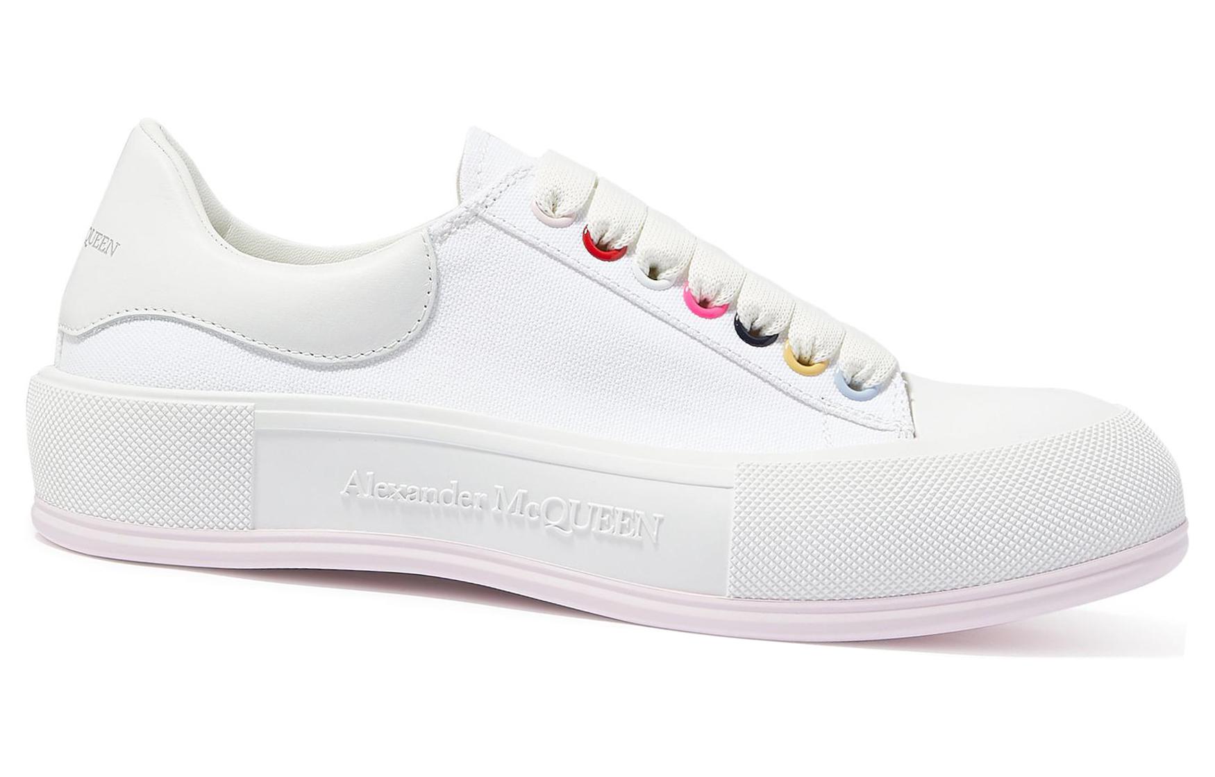 Lookbook (W) Alexander McQueen Deck Lace Plimsoll 'Blanco Multicolor' 654593W4MVR9548