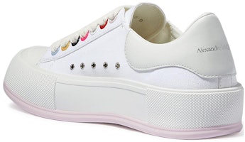 (W) Alexander McQueen Deck Lace Plimsoll 'Blanco Multicolor' 654593W4MVR9548 Shop (W) Alexander McQueen Deck Lace Plimsoll 'Blanco Multicolor' 654593W4MVR9548