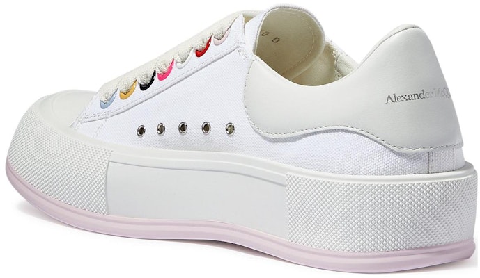 (Women) Alexander McQueen Deck Lace Plimsoll 'White Multi' 654593W4MVR9548 Shop (Women) Alexander McQueen Deck Lace Plimsoll 'White Multi' 654593W4MVR9548