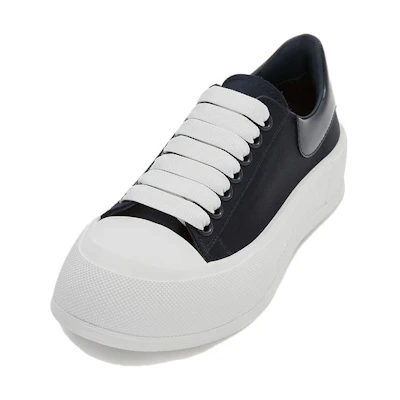 (W) Alexander McQueen Deck Plimsoll Lace-Up 'Anthracite'