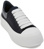 (W) Alexander McQueen Deck Lace Up Plimsoll 'Anthracite' Lelaki Kelabu Gelap 708085W4GP91103 Order (W) Alexander McQueen Deck Lace Up Plimsoll 'Anthracite' Lelaki Kelabu Gelap 708085W4GP91103