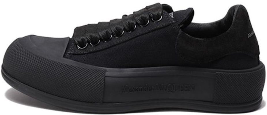 (W) Alexander McQueen Deck Skate Plimsoll Kasut 'Hitam' 697120W4MV71000 Buy (W) Alexander McQueen Deck Skate Plimsoll Kasut 'Hitam' 697120W4MV71000