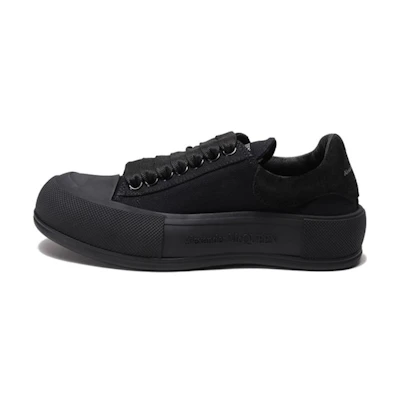(W) Alexander McQueen Deck Skate Plimsoll Shoes 'Black'