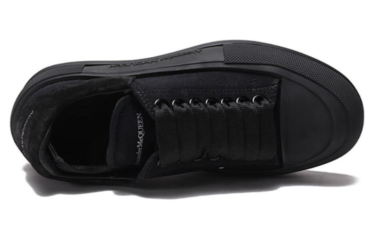 Purchase (W) 알렉산더 맥퀸 블랙 데크 스케이트 플림솔 슈즈 697120W4MV71000