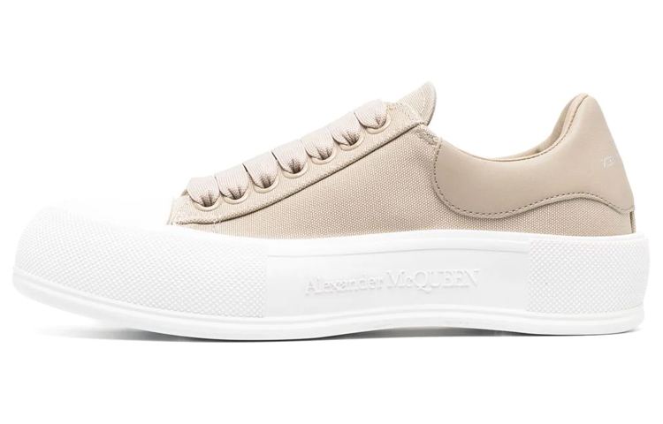 (Women) Alexander McQueen Deck Low 'Camel Fashion' 697120W4UW11623