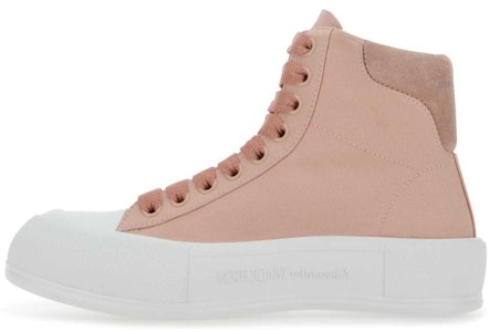 Alexander McQueen亞歷山大·麥昆 Deck 亞歷山大·麥昆 系帶中筒 時尚板鞋 女款 粉色 Buy Alexander McQueen亞歷山大·麥昆 Deck 亞歷山大·麥昆 系帶中筒 時尚板鞋 女款 粉色