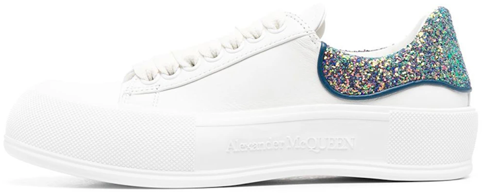 (W) Alexander McQueen Deck Rendah 'Putih Berkilau' 702047WICE79994 Buy (W) Alexander McQueen Deck Rendah 'Putih Berkilau' 702047WICE79994