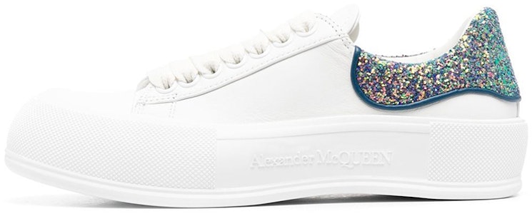 (W) Alexander McQueen Deck Low 'Blanco Lentejuelas' 702047WICE79994 Buy (W) Alexander McQueen Deck Low 'Blanco Lentejuelas' 702047WICE79994