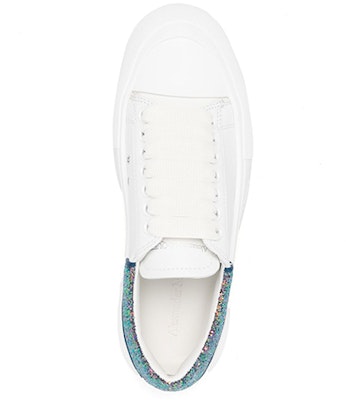 (Women) Alexander McQueen Deck Low 'White Sequin' 702047WICE79994 Shop (Women) Alexander McQueen Deck Low 'White Sequin' 702047WICE79994