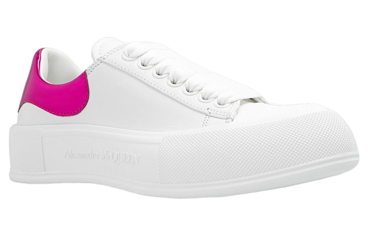 Order (W) 亚历山大·麦昆白色皮革乐福低帮球鞋 716636WICEL9993