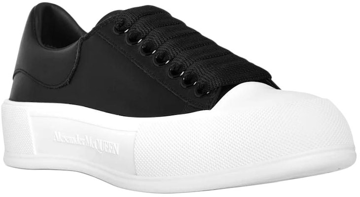(Women) Alexander McQueen Deck Plimsoll 'Black White' 667245-WIAB6-1070 Lookbook (Women) Alexander McQueen Deck Plimsoll 'Black White' 667245-WIAB6-1070