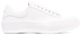 (W) Alexander McQueen Deck Plimsoll 'Optik Putih' 667245-WIAB6-9065