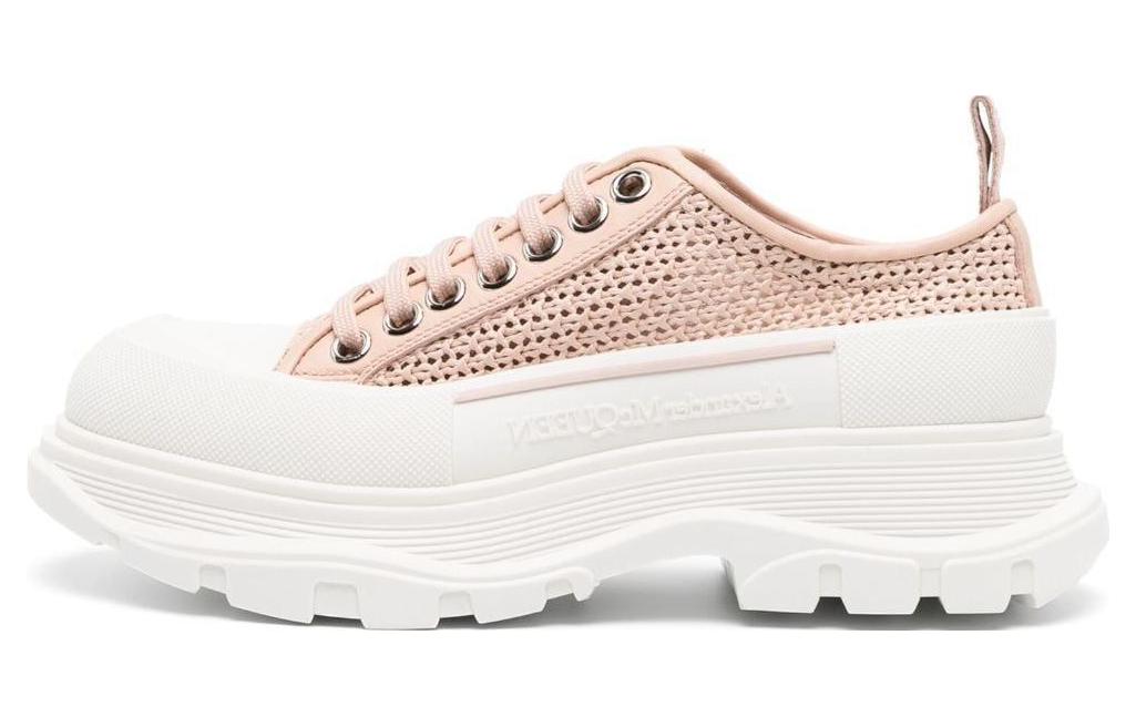 (Women) Alexander McQueen Deck Plimsoll 'Rose Gold Raffia' 755635W4WA65757