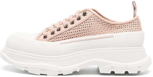 (W) Alexander McQueen Deck Plimsoll 'Rose Gold Raffia' Wanita 755635W4WA65757 Buy (W) Alexander McQueen Deck Plimsoll 'Rose Gold Raffia' Wanita 755635W4WA65757