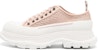 (W) Alexander McQueen Deck Plimsoll 'Rose Gold Raffia' Emas Mawar Raffia 755635W4WA65757