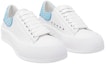 Shop (W) Alexander McQueen Deck Plimsoll 'Putih Biru Cerulean Glitter' 702047-WIABX-9761